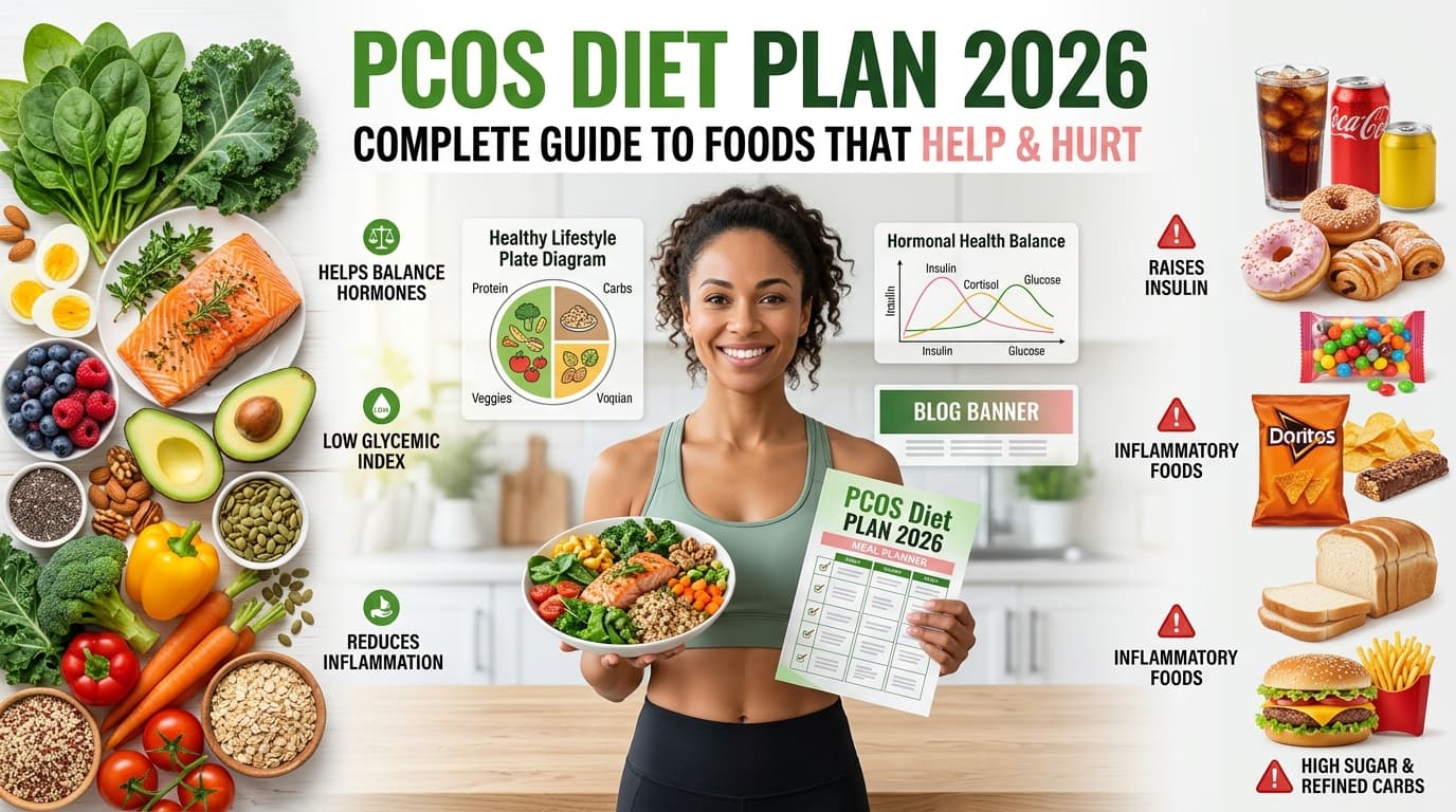 PCOS Diet Plan 2026: Complete Guide to Foods That Help and Hurt
